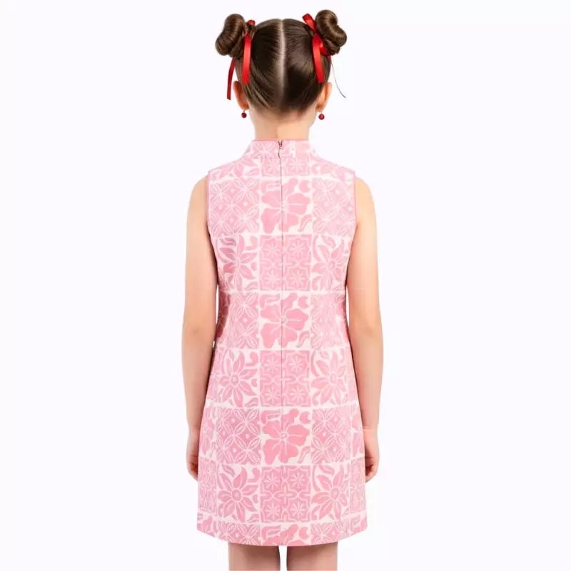 Dress Batik Anak Perempuan - Bhatara Batik Shang Chi - Atasan Batik Modern Lengan Pendek