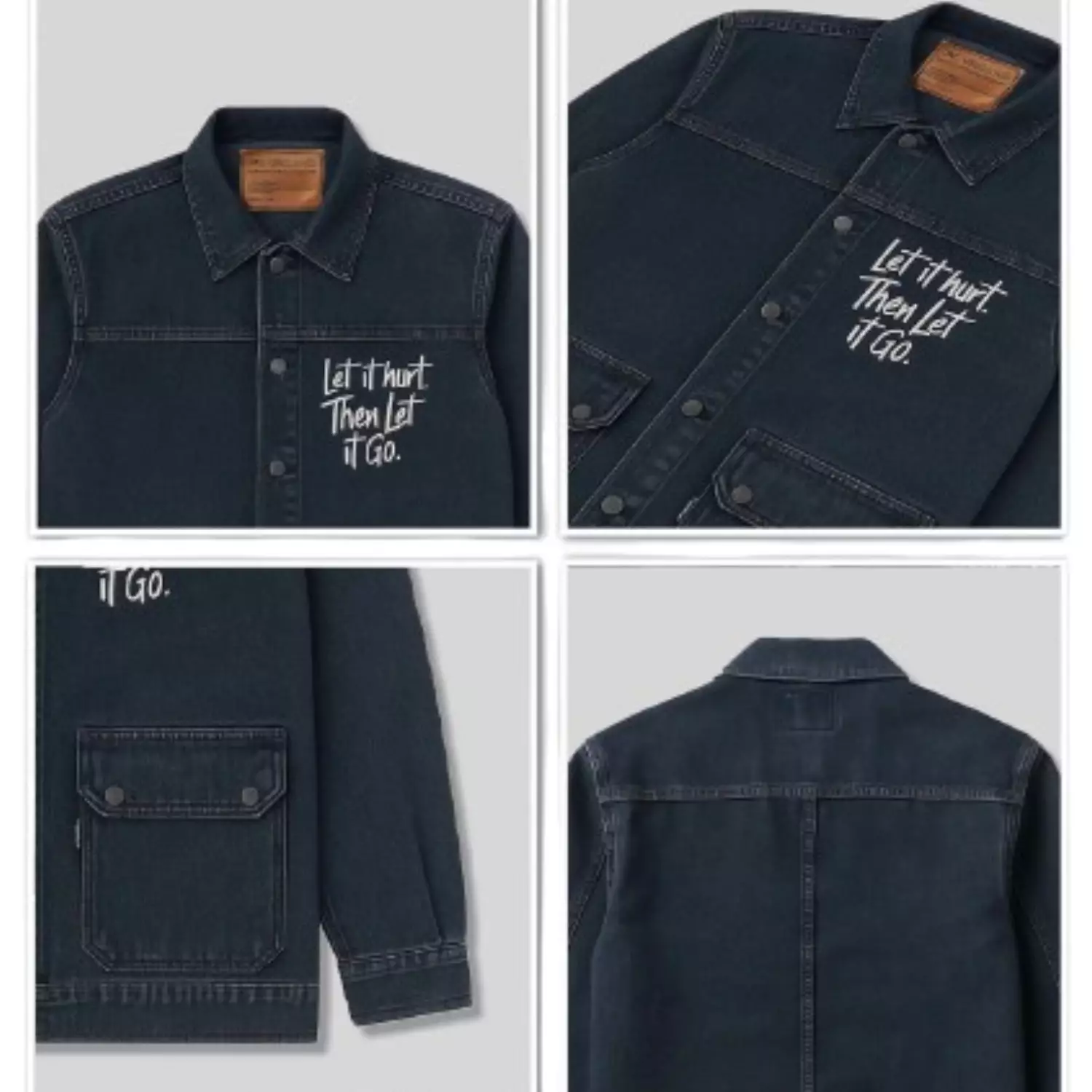 Jaket Jean's Parka Black Sandwash