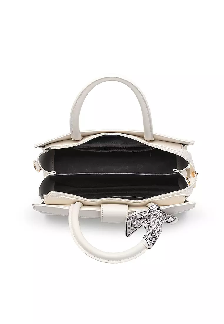 Women's Top Handle Bag / Sling Bag / Crossbody Bag (Tas Selempang / Tas Tangan) - Putih