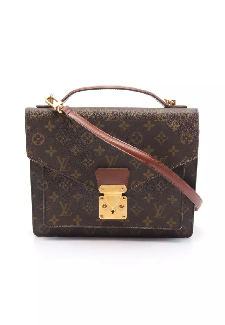 Louis Vuitton vintage monceau two way bag wear throughout and the