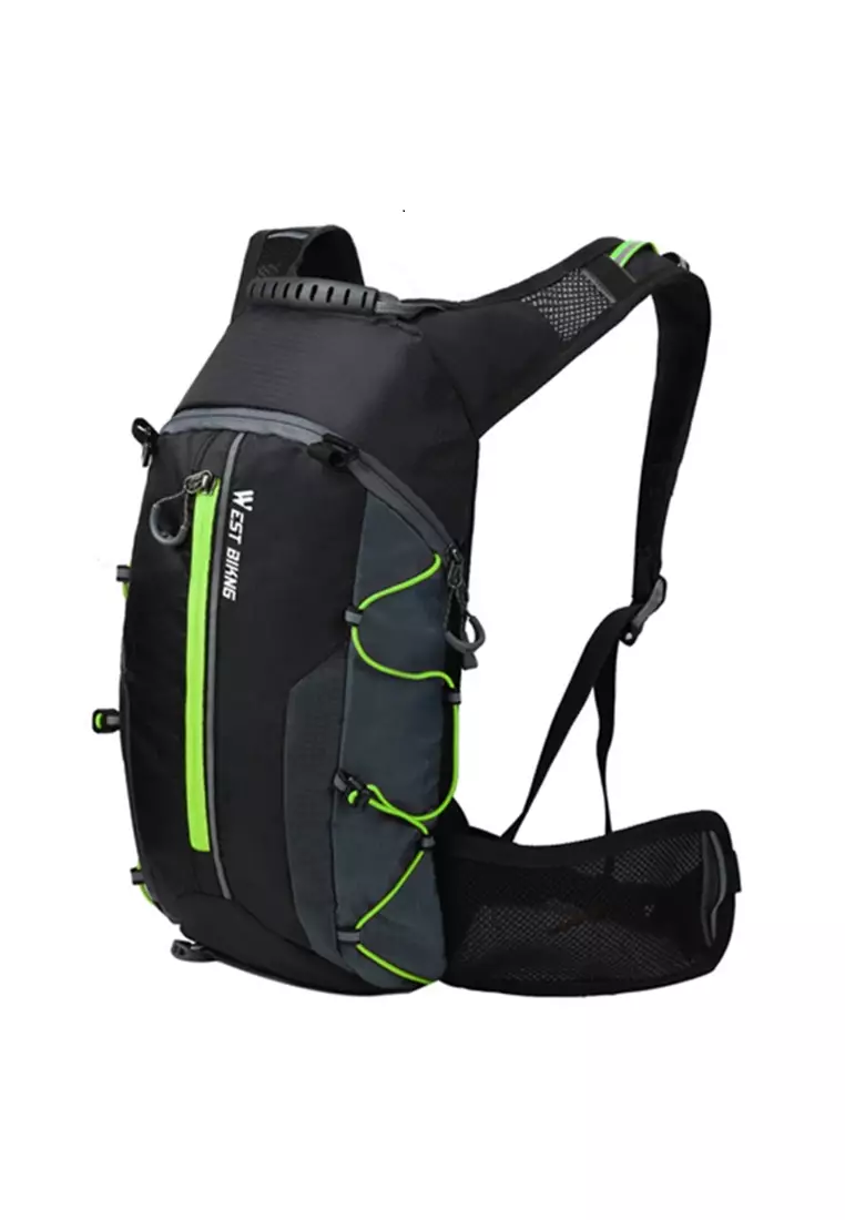 Doomb Tas Olahraga Sepeda Pria & Wanita 10L with Hydration Slot Waterproof Material Nylon ORIGINAL - Black Green