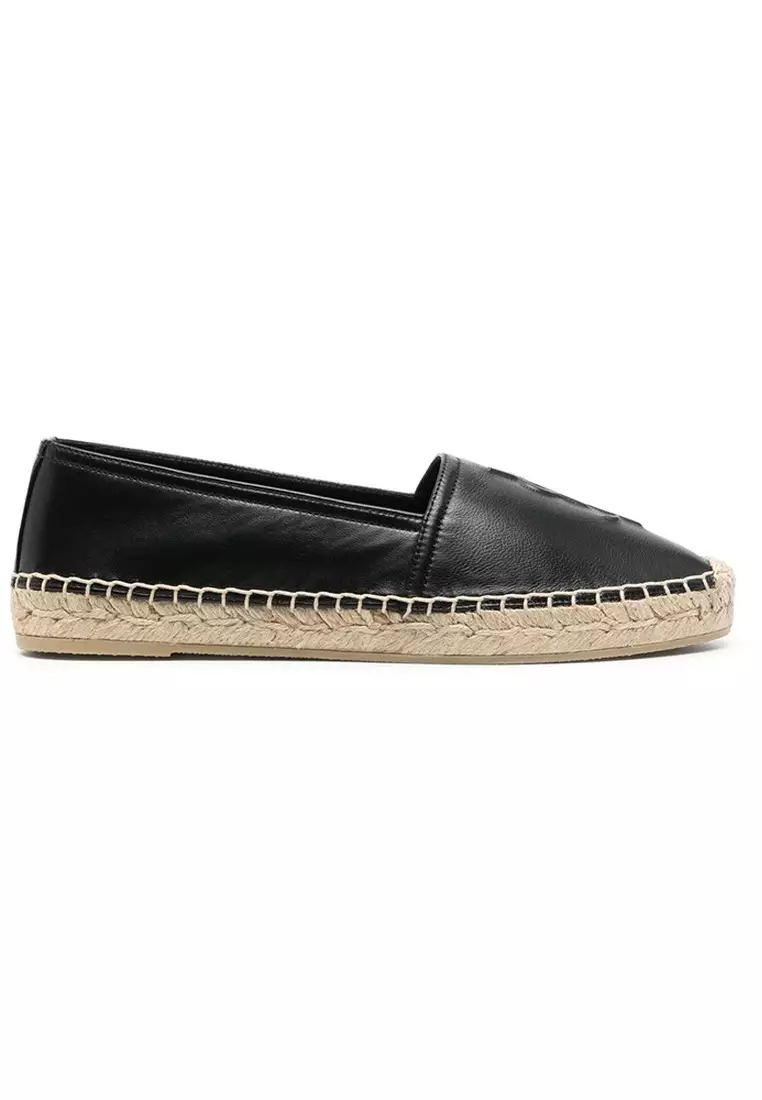 SAINT LAURENT Nappa Monogram Women's Loafers in Black