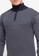 Gianni Visentin navy 1/4 Zipper Sweater, Geometric Pattern 2BFEFAA300AFE9GS_3