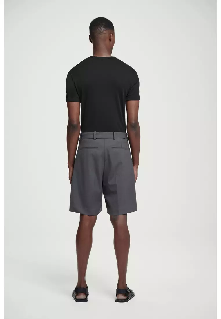 SLIM RIBBED COTTON T-SHIRT