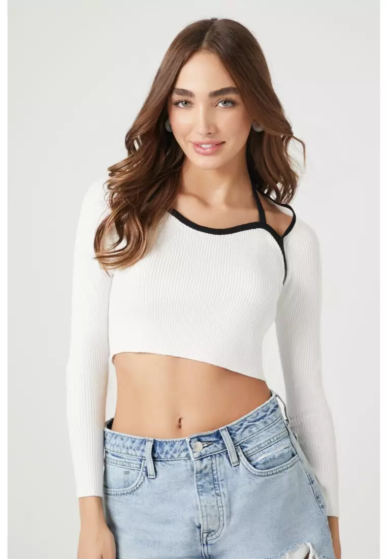 White halter top forever outlet 21
