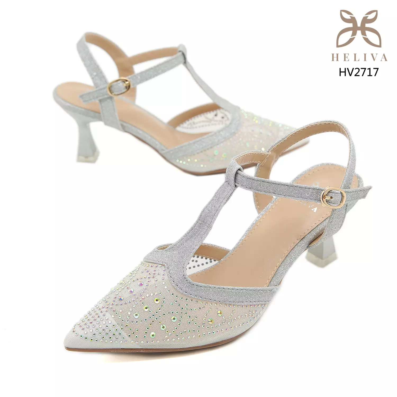 Heliva Jeana High Heels Party Angkle Wrap Accessories Beads Sol HV2717