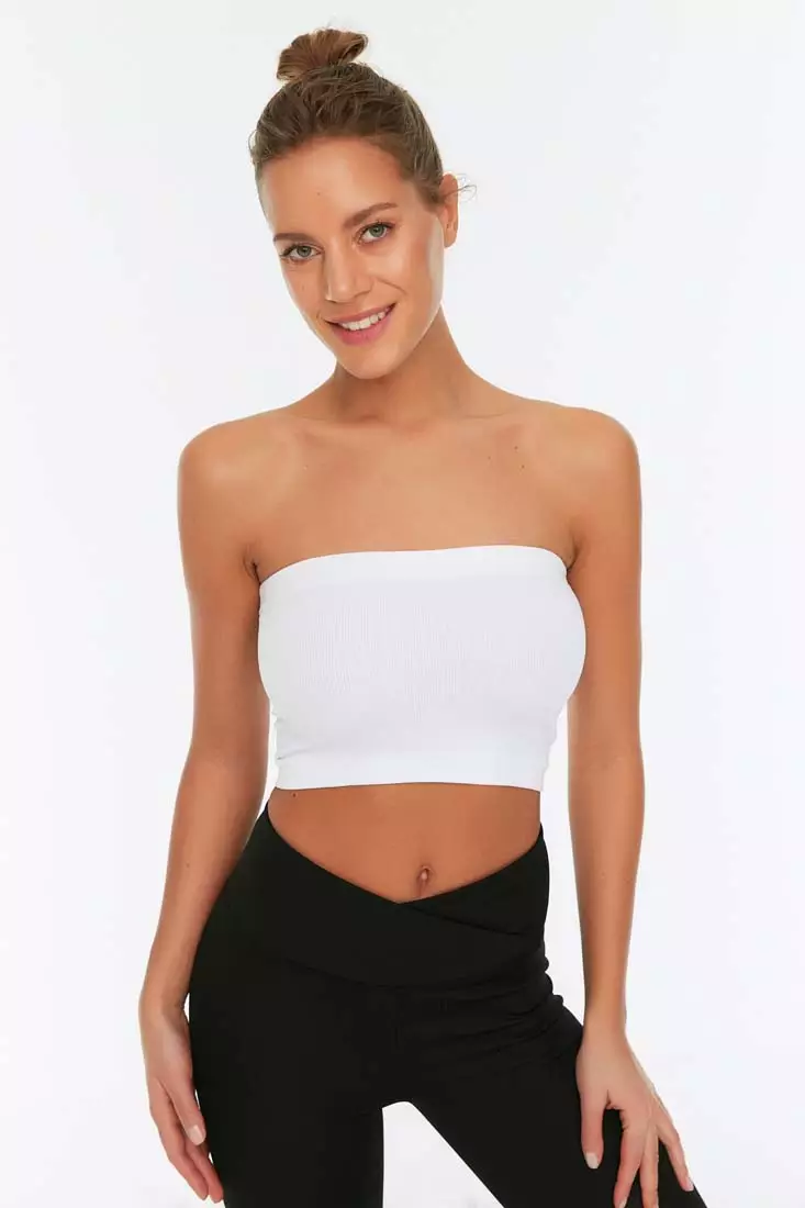 Strapless sports top deals
