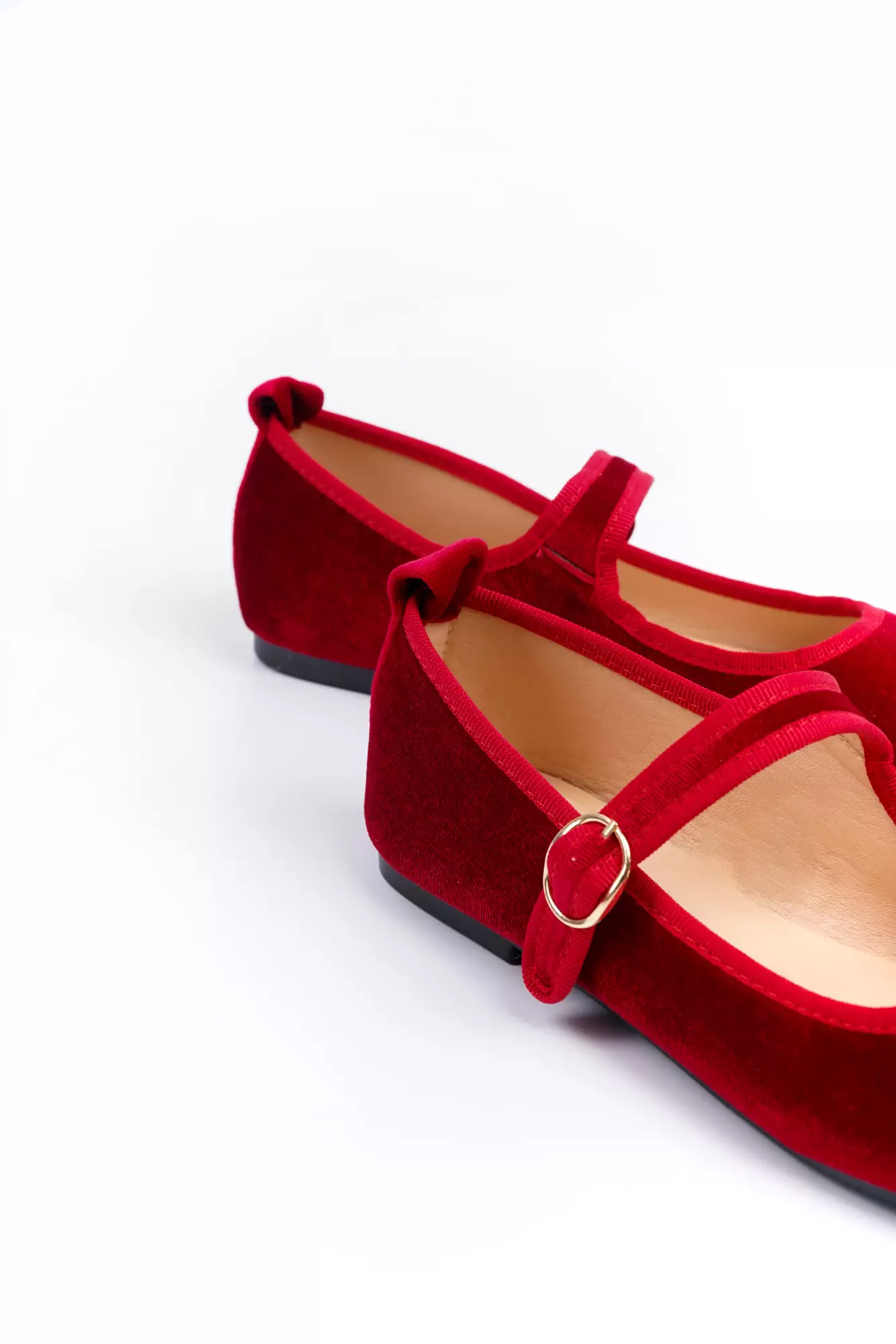 Blow Lensi Velvet Mary Jane Flats Shoes BLWF 0014