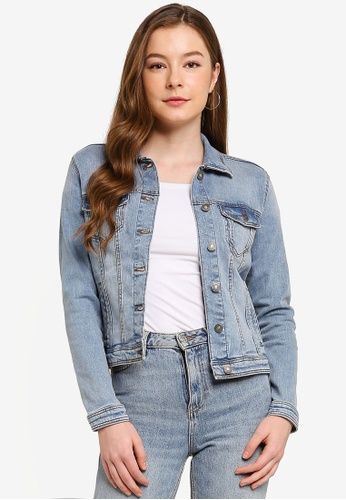 Buy Springfield Essential Denim Jacket Zalora Hk