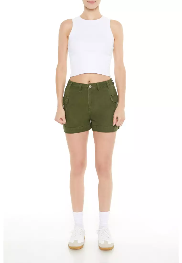 Forever 21 cargo shorts sales