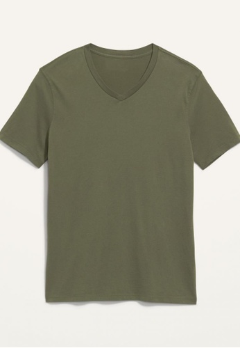 Old Navy green Soft-Washed V-Neck T-Shirt for Men 0DBE7AA779056CGS_1