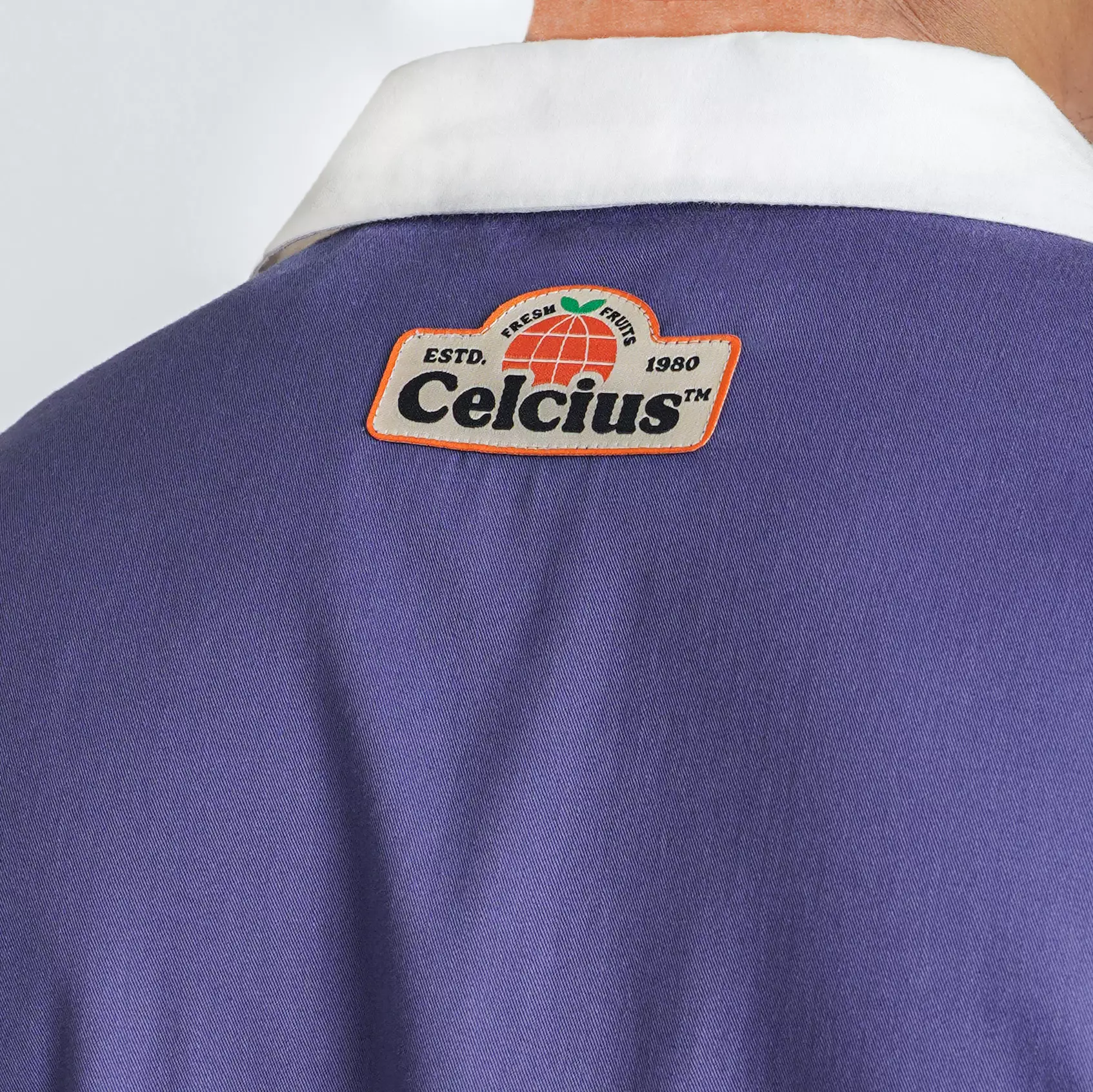 CELCIUS FANTA Resort Purple Bowling Shirt LIN001497C Purple