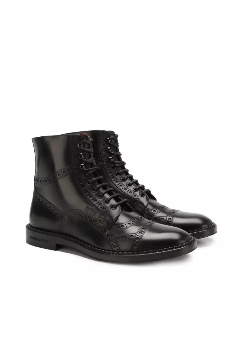 網上選購Dolce & Gabbana Dolce & Gabbana Leather Boots - DOLCE