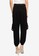MISSGUIDED black Seat Belt Jersey Cargo Trousers 62E09AAC618E40GS_2