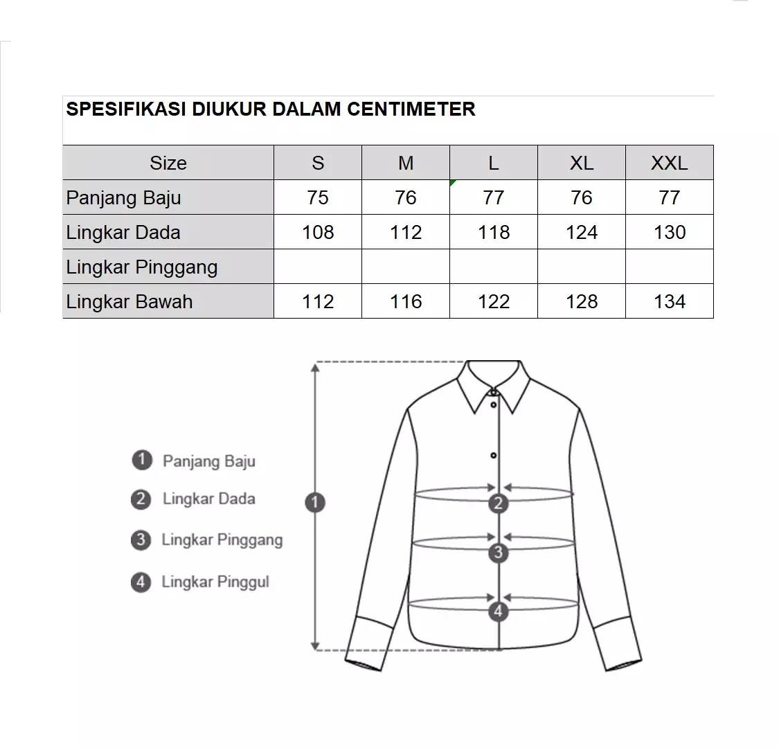 MINIMAL - Alissa - Kemeja Basic Regular Fit - White Colour White