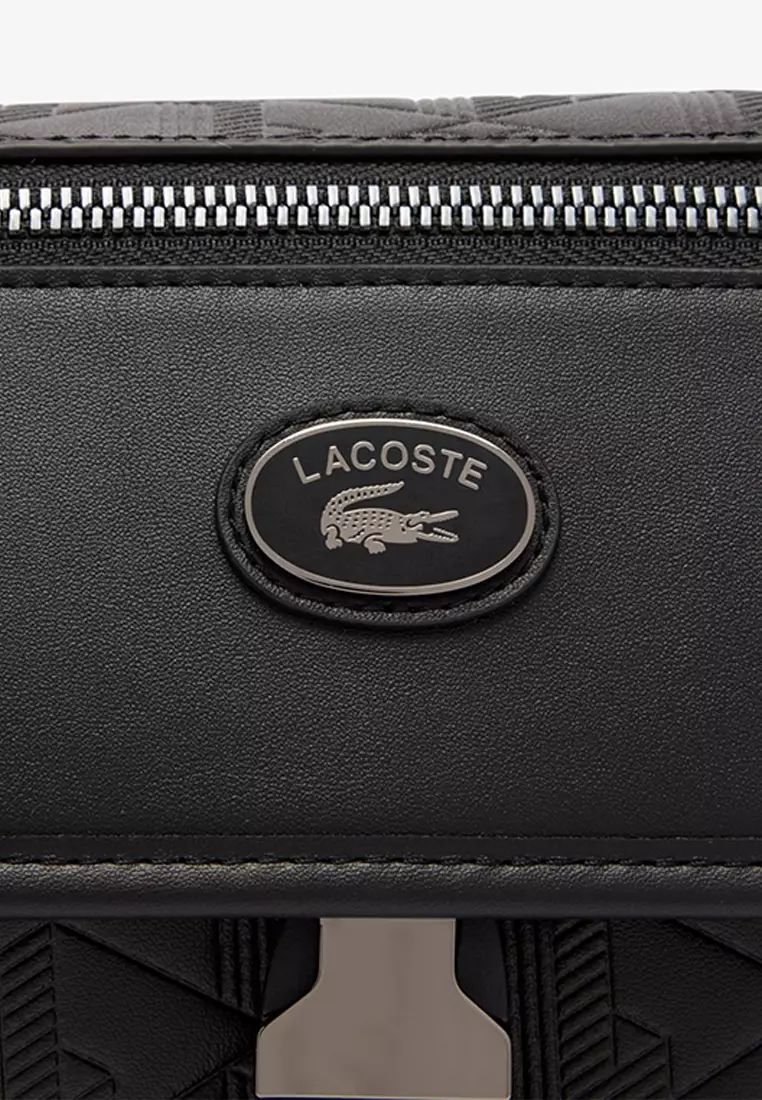 Small Monogram Leather Flap Satchel