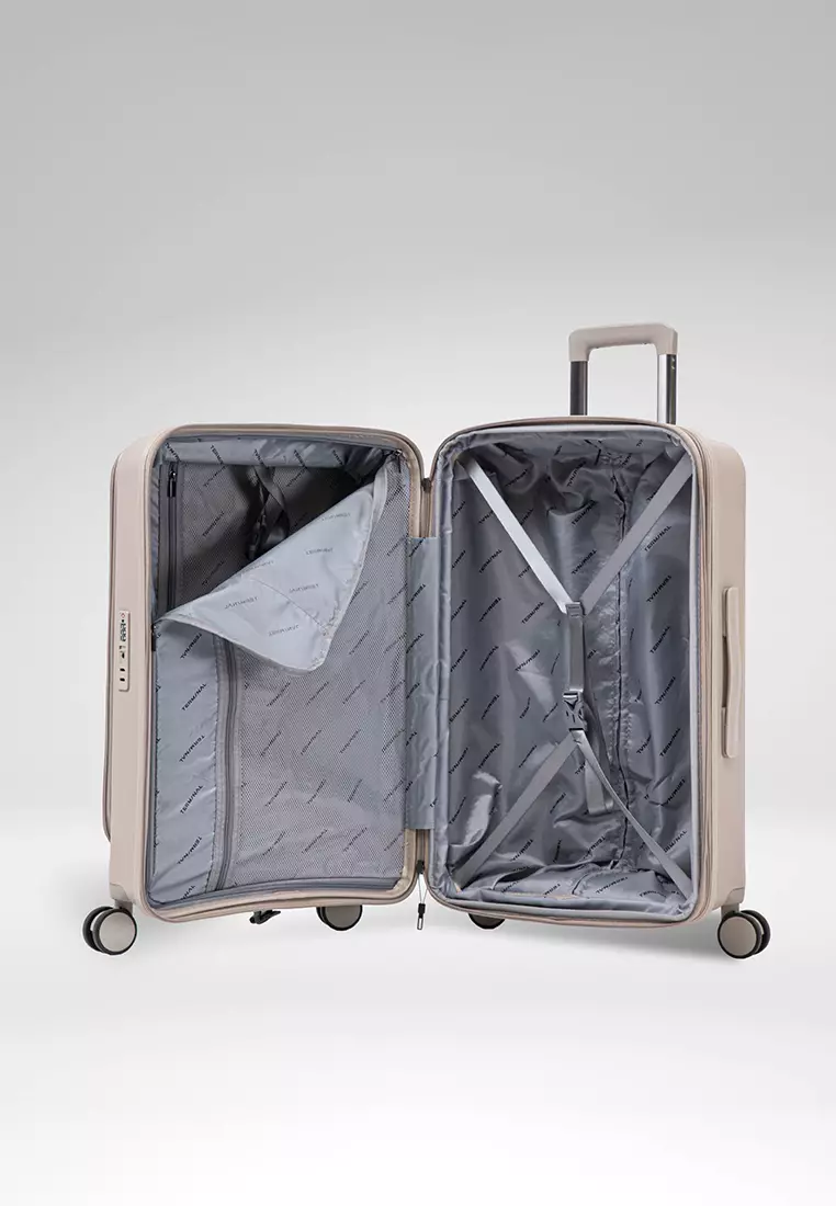 [NEW] Terminal Fronti 3 in 1 (20"+24"+28") Polypropylene Expandable 8-Wheel Spinner Hard Case Luggage - TTH 26908