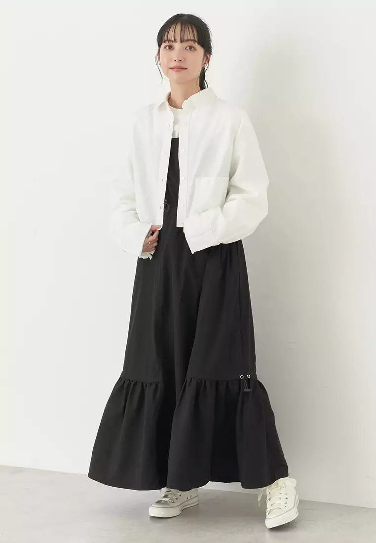 Earth, Music & Ecology - Reiji Cropped Pocket Shirt Off White