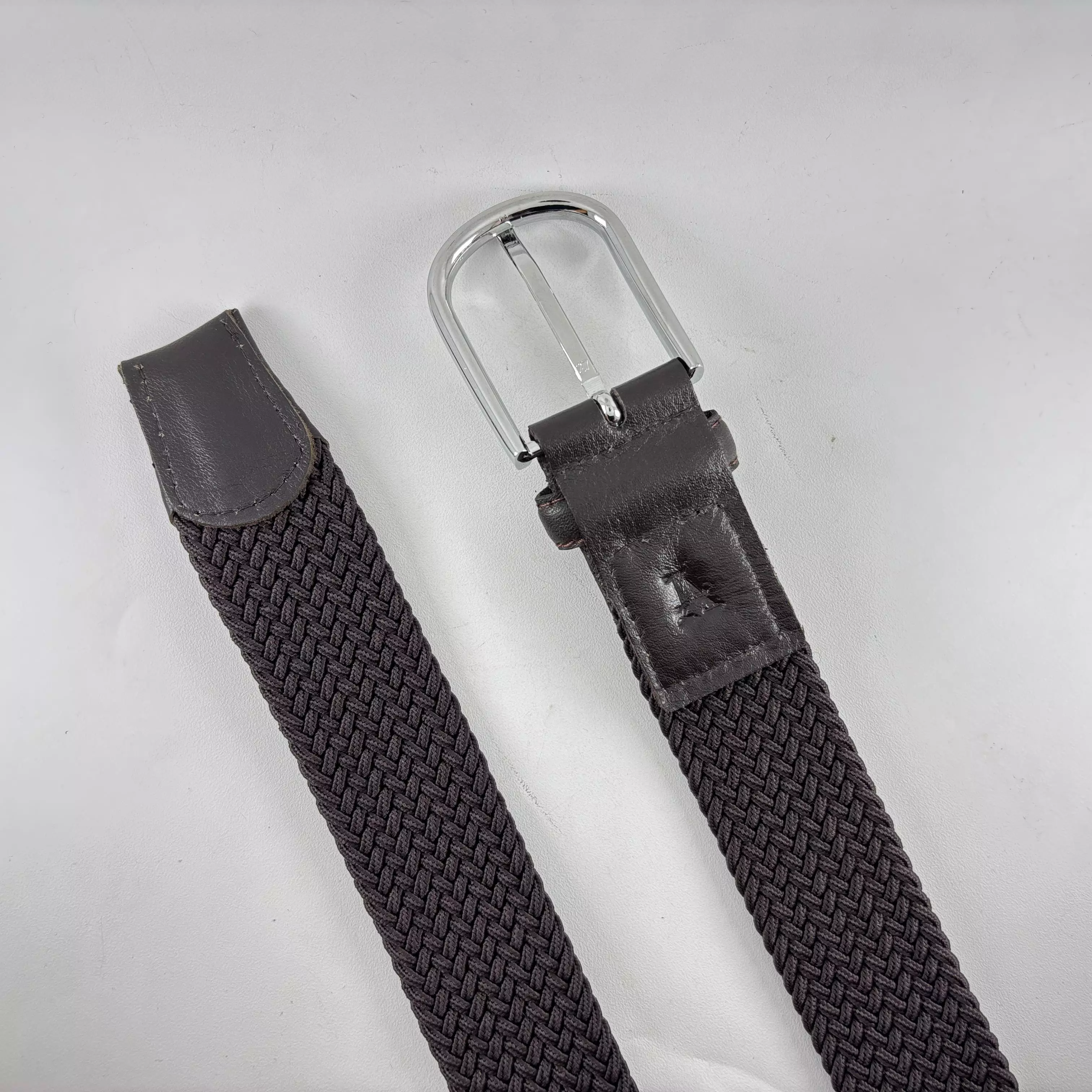 Men Elastic Belt 522FB Brown