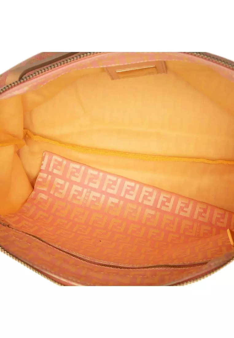 Pre-Loved Fendi Small Zucchino Canvas Tote