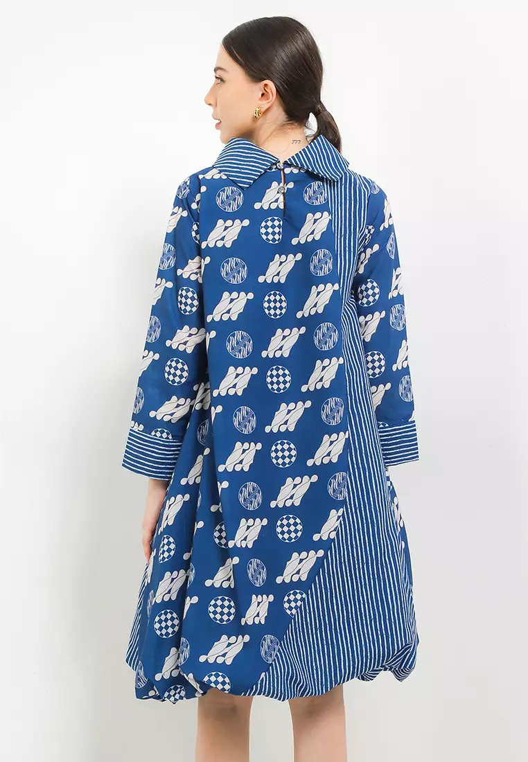 Dress Selena BKK Balloon Cut&Sew L/Slv+Lining