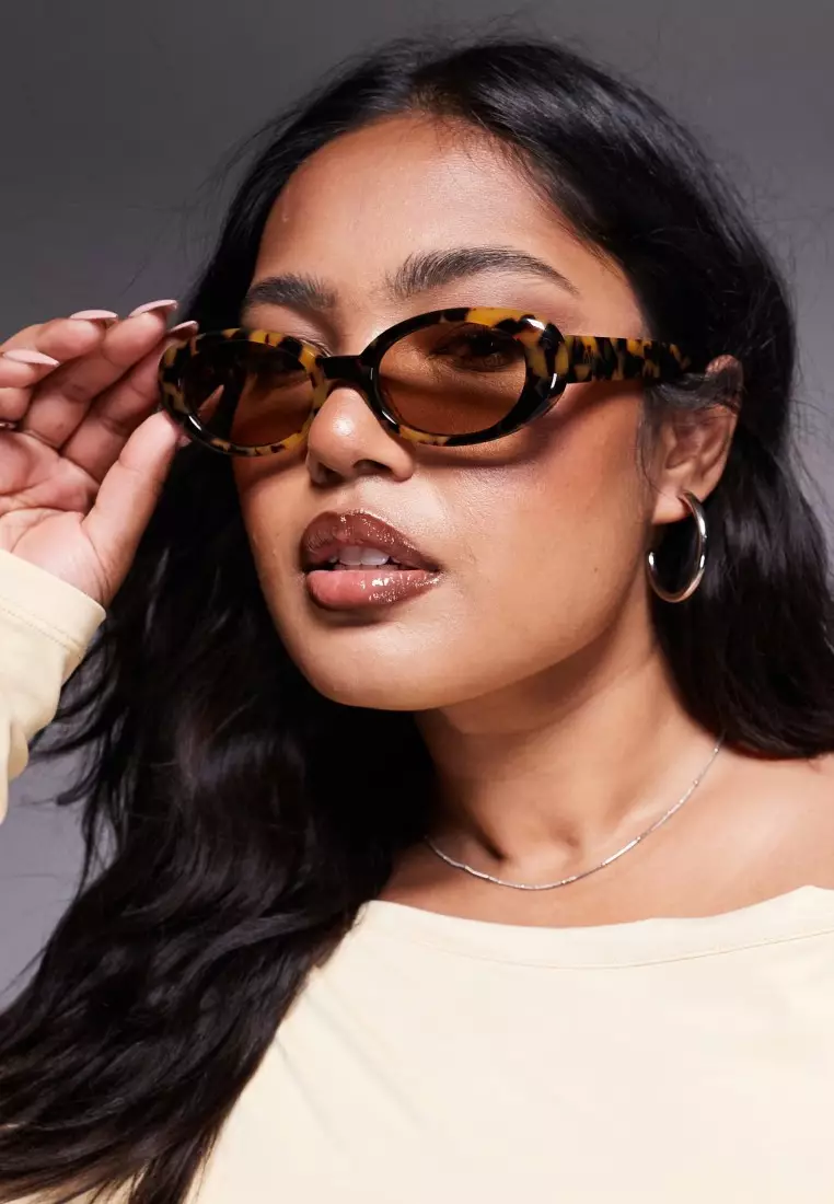 Felt Cute Sunglasses - Pebble Tortoise/Tan