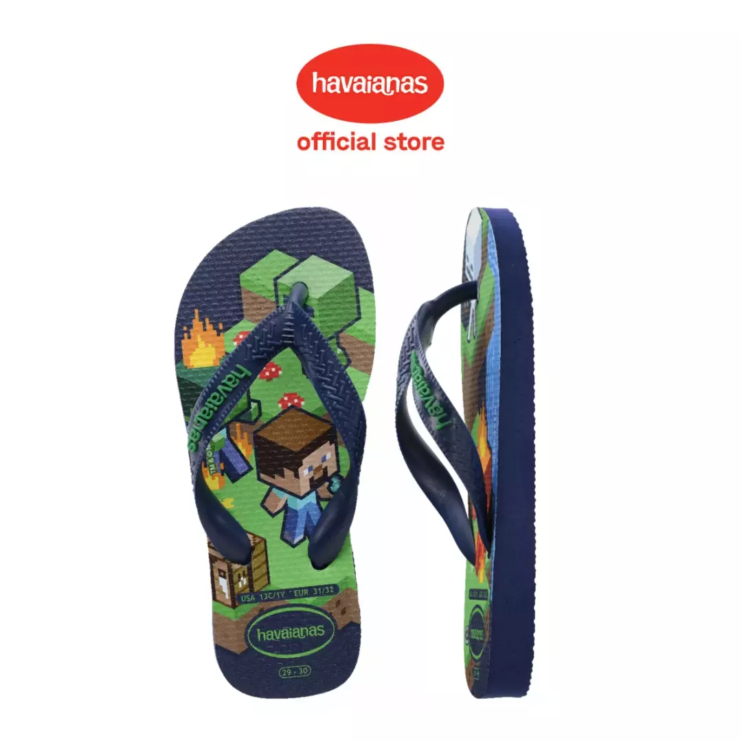 Havaianas 0555 Kids Minecraft Navy Blue - Sandal Anak