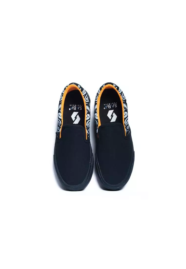 SABA  Slip on Paisley - Sepatu Sneakers Casual Pria Wanita