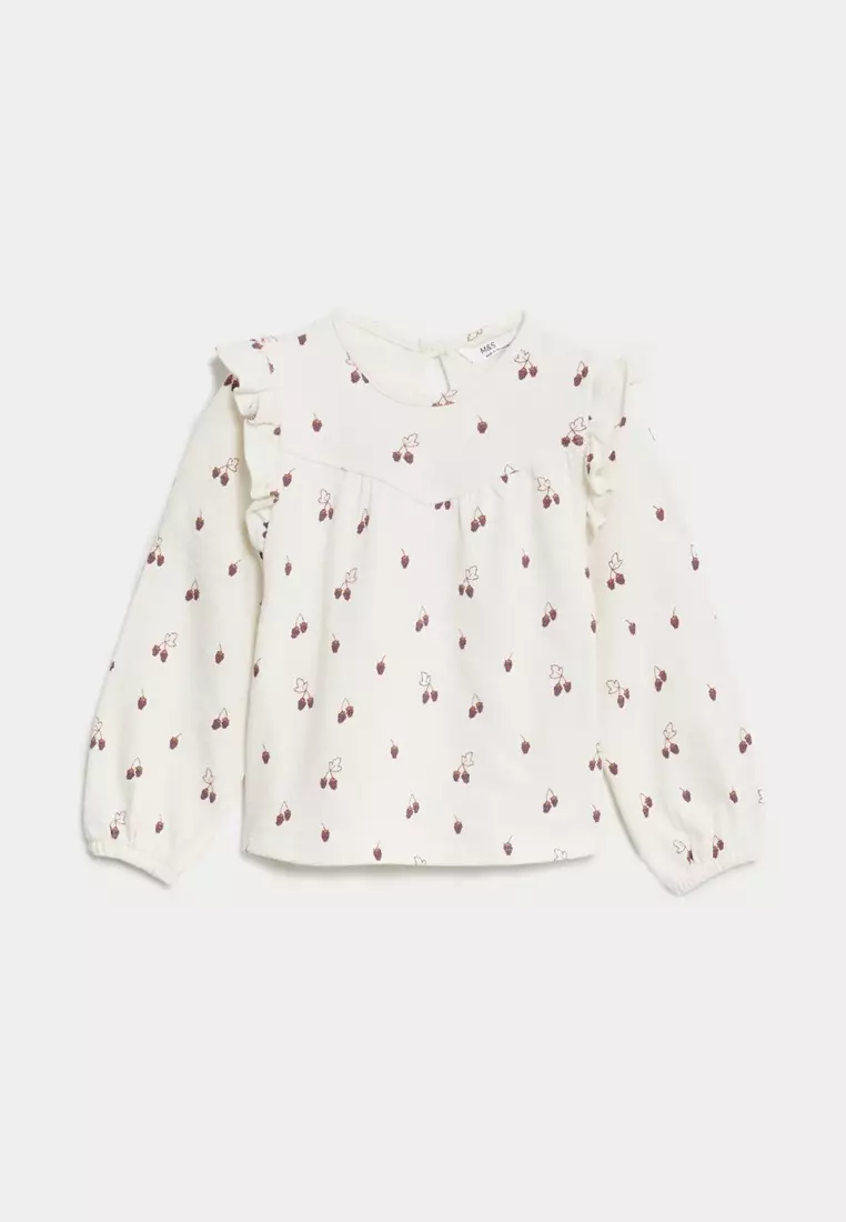 Pure Cotton Fruit Print Top