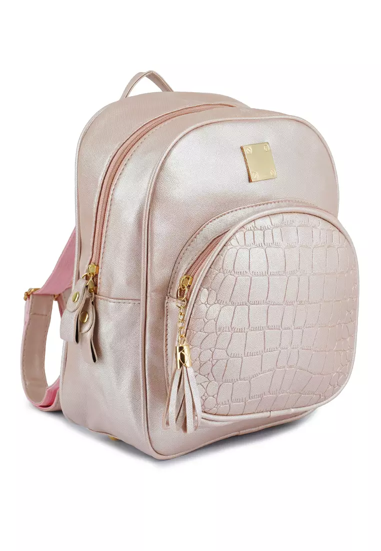 Girls sale gold backpack