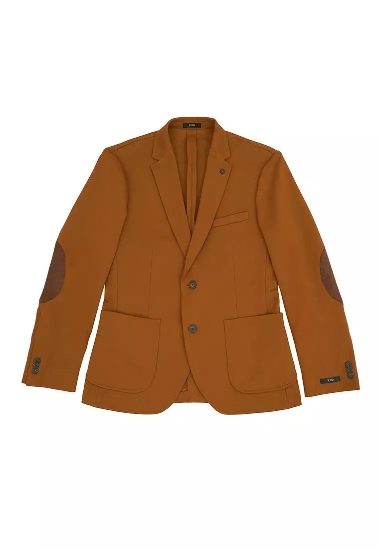 Jobb Hofland-T2 Jas Pria Slim Fit Mustard