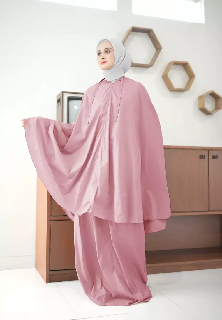 Zelena - Zalwa Prayer Set | Mukena Travel Size | Mukena Resleting 2in1 - Dewasa