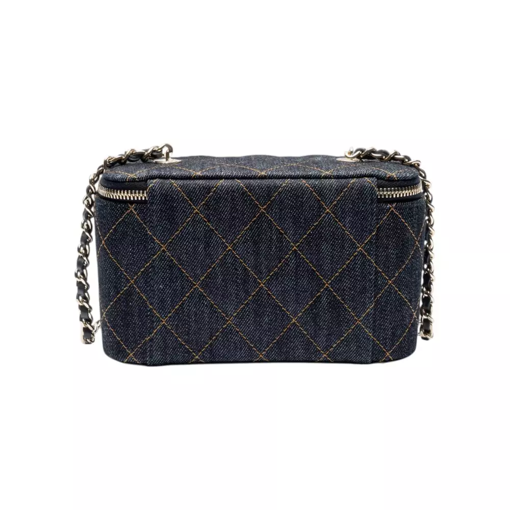 Classic Long Vanity Case Denim Ghw