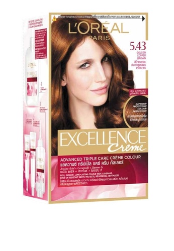 Buy L Oreal Paris Loreal Paris Excellence Creme Triple Care Hair Color Golden Copper Brown 5 43 World S No 1 2020 Online Zalora Philippines