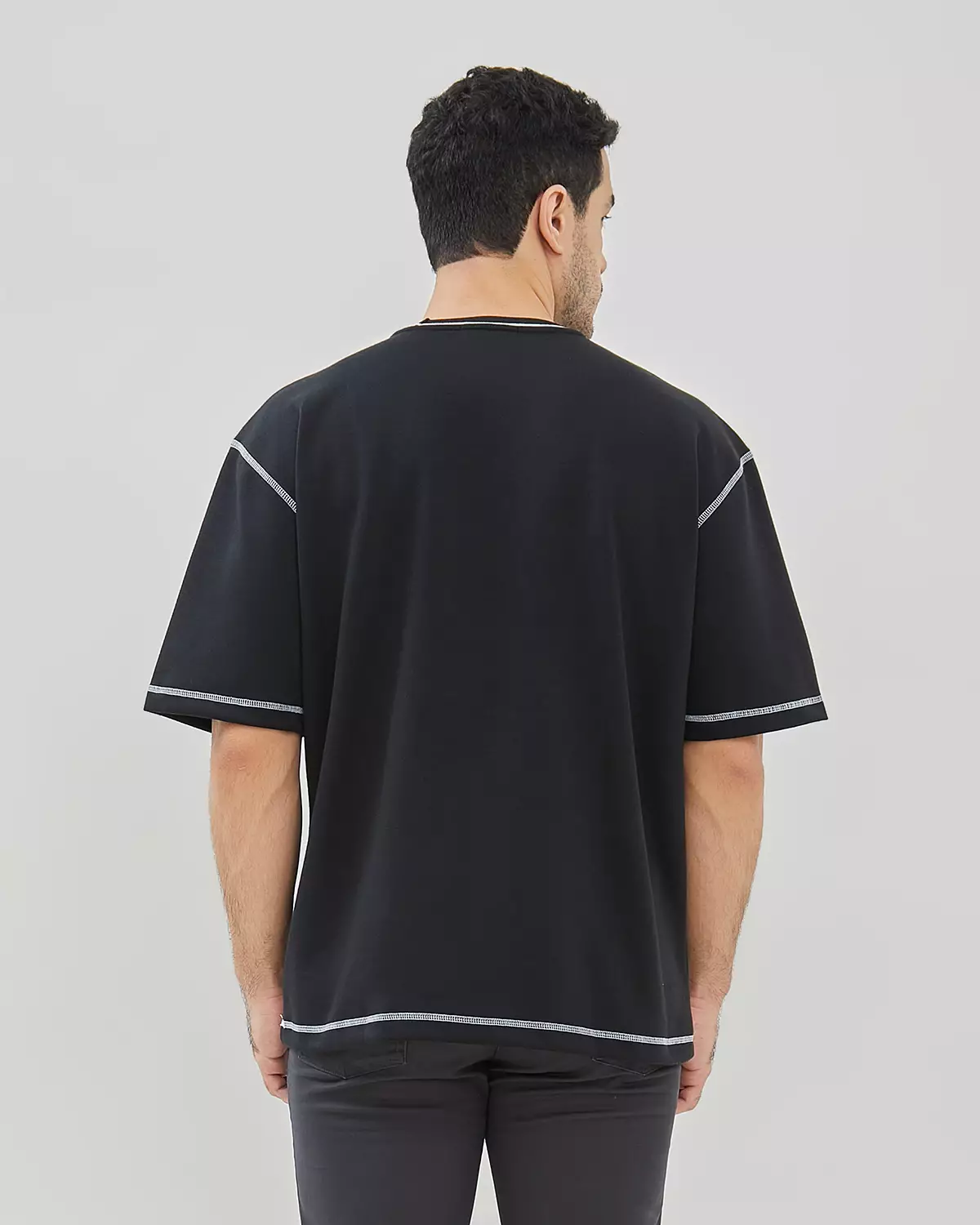 BLACK OVERSIZE T-SHIRT FOR MEN