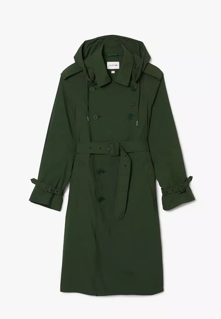 Buy Lacoste Water-Repellent Windproof Trench Coat 2026 Online | ZALORA