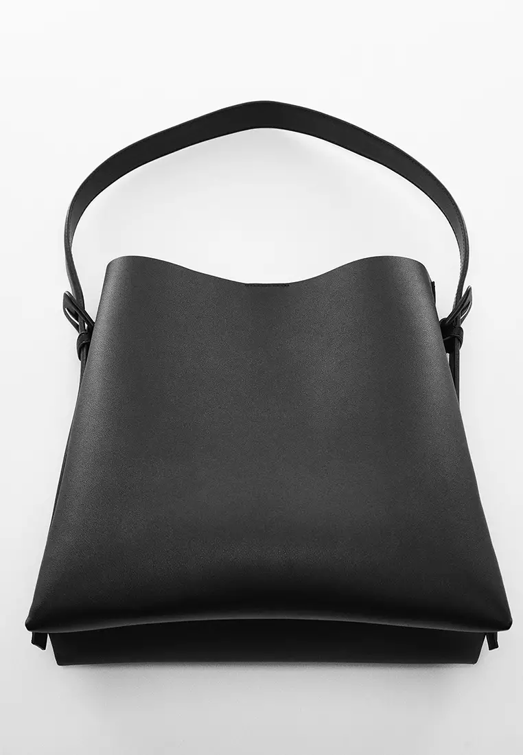 Mango black store solid sling bag