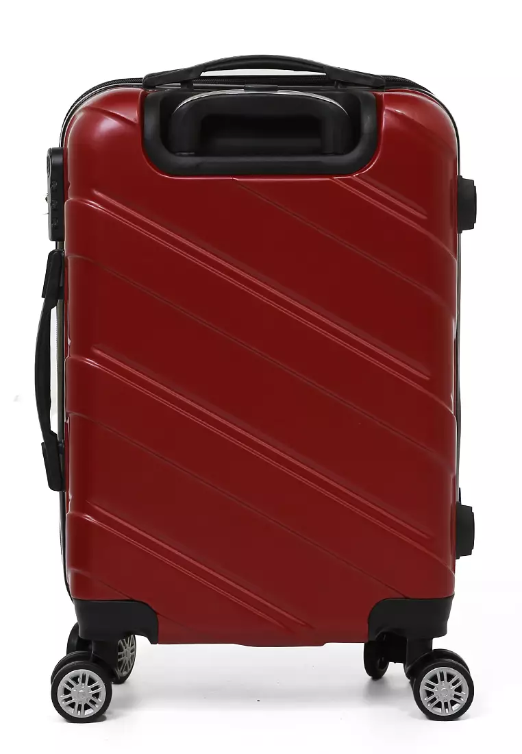 Carlton Koper Hardcase Unisex Size 20Inch Suitcase Combination Lock Large Compartment Material ABS+PVC Coated ORIGINAL - Red