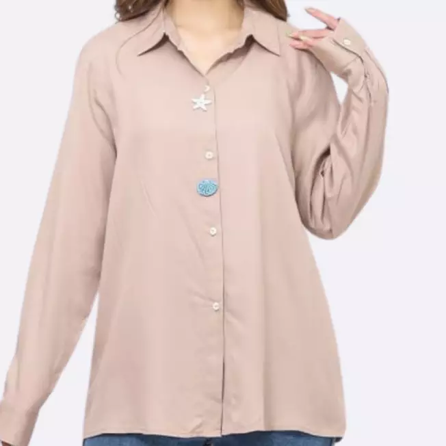 Noa Serenity Charm Shirt in Brown