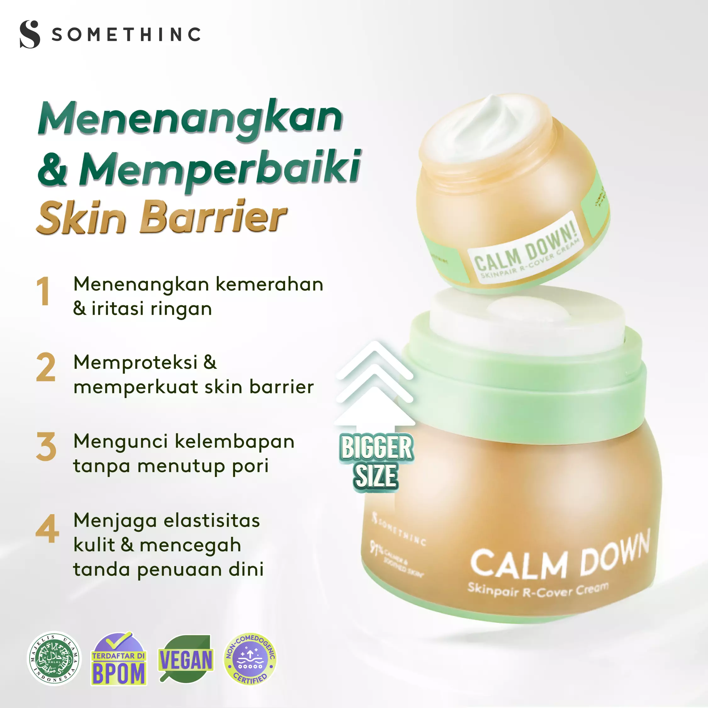[Tasya Farasya Approved] SOMETHINC Calm Down! Skinpair Moisturizer - Refill 50ml