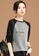 A-IN GIRLS black and grey Simple Colorblock Long Sleeve T-Shirt 5D919AA380799CGS_3