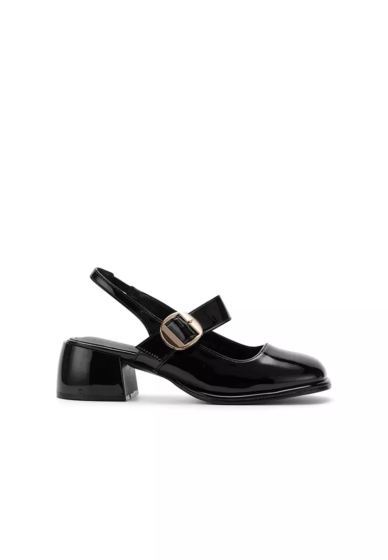Discount on Nose  shoes - SKU: Mary Jane Slingback Chunky Heel