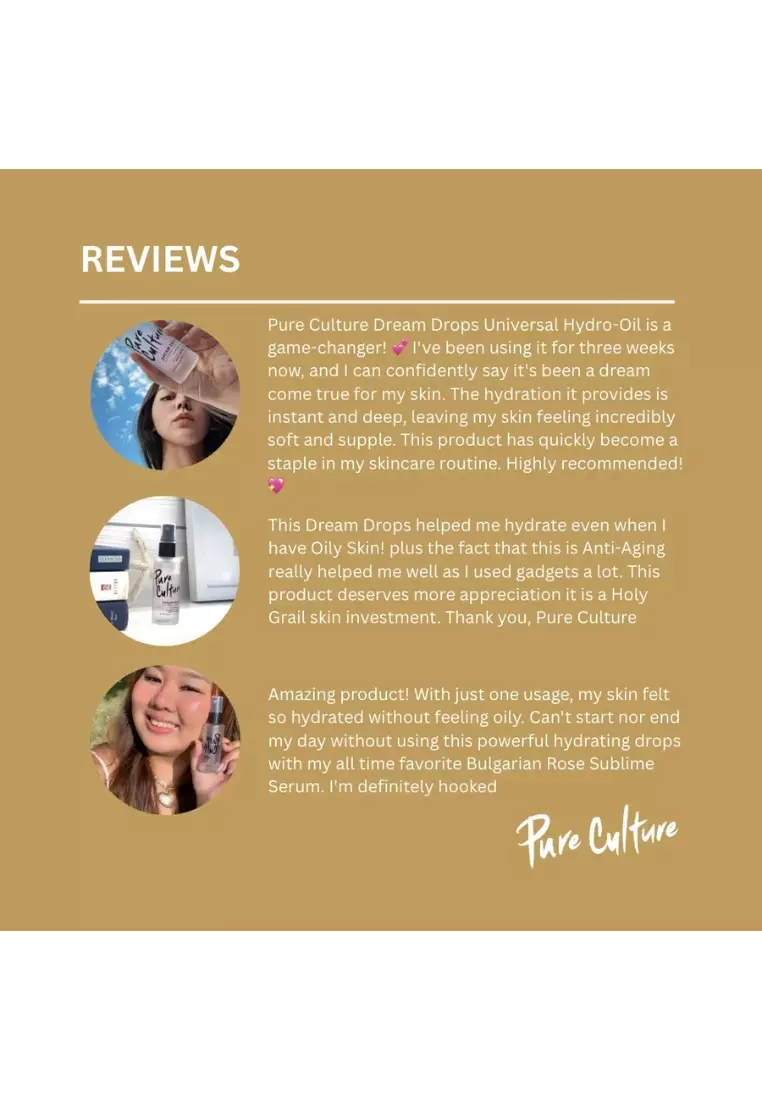 Dream Drops  Universal Hydro-oil 30ML | Serum Essence | Resveratrol + Edelweiss | For Deep Hydration