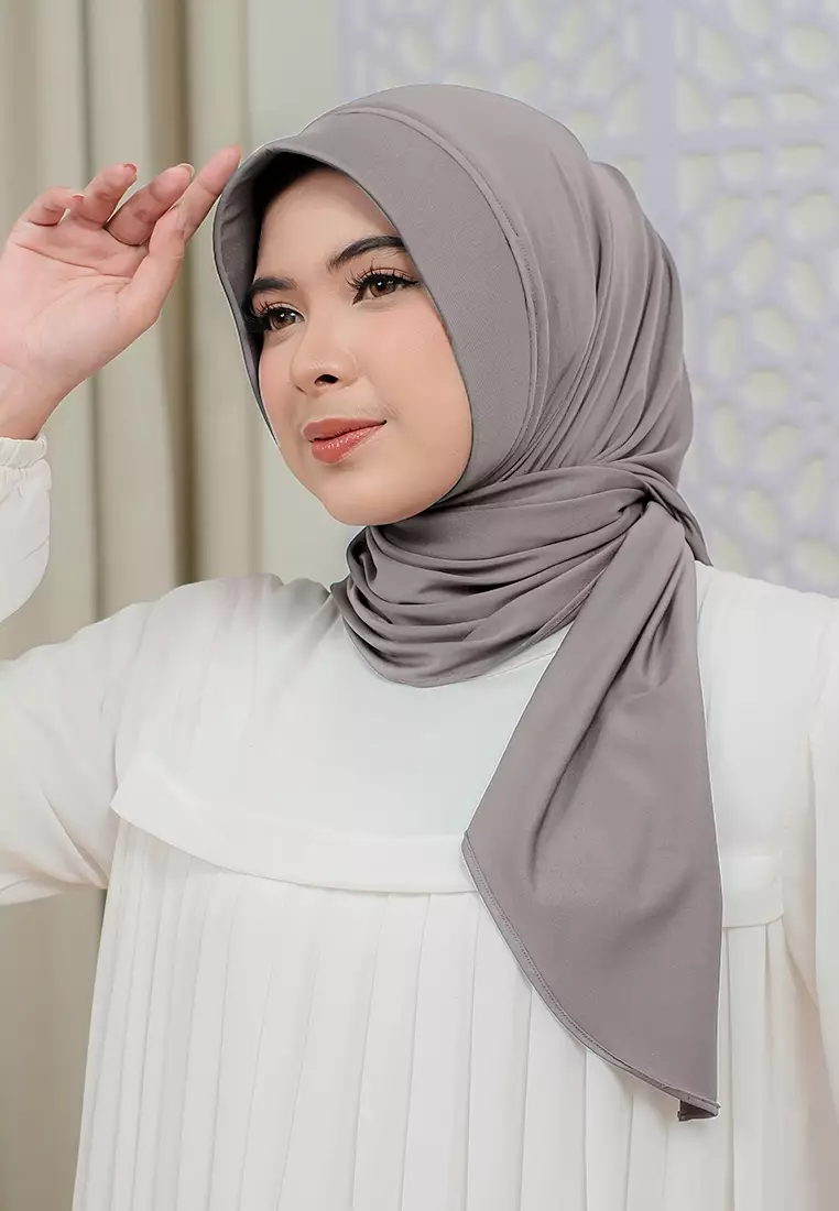 HIJAB INSTAN SOFTPAD AMEENA - KHAKI