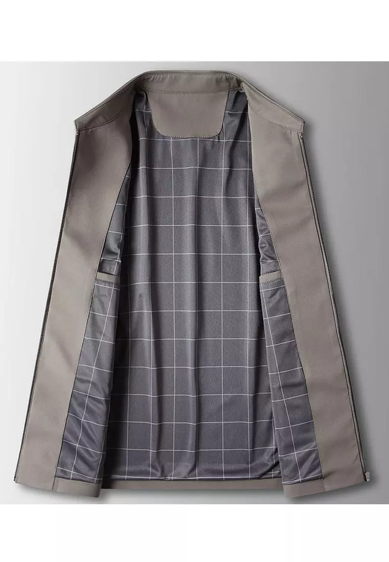 Lapel Workwear Zipper Jacket WK-FT8868