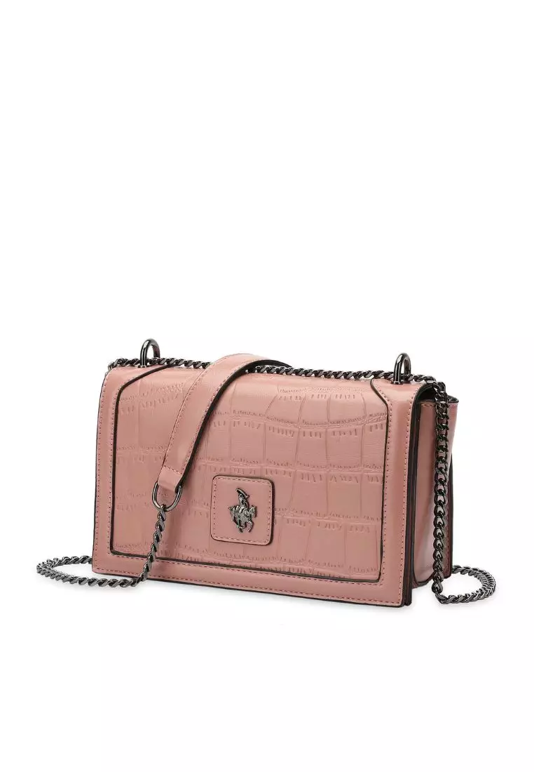 Women s Chain Shoulder Bag Sling Bag Crossbody Bag Pink