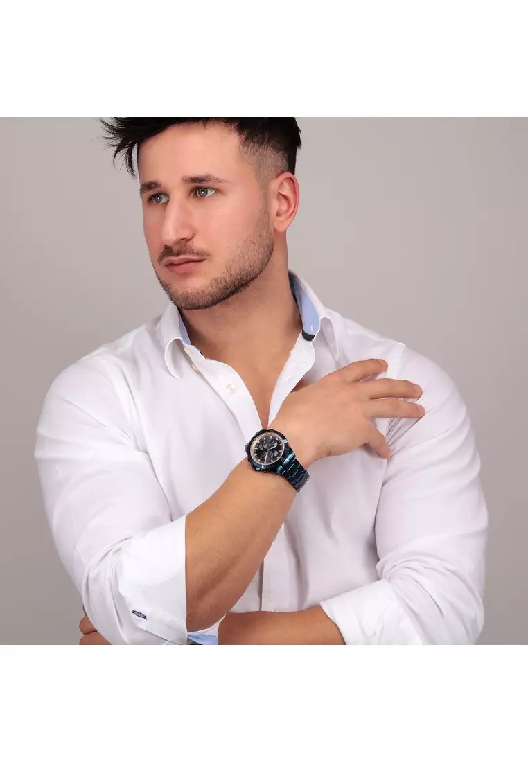 [3 Years Warranty] Sector ADV2500 43mm Case Men's Chronograph Quartz Stainless Steel Watch R3273643007