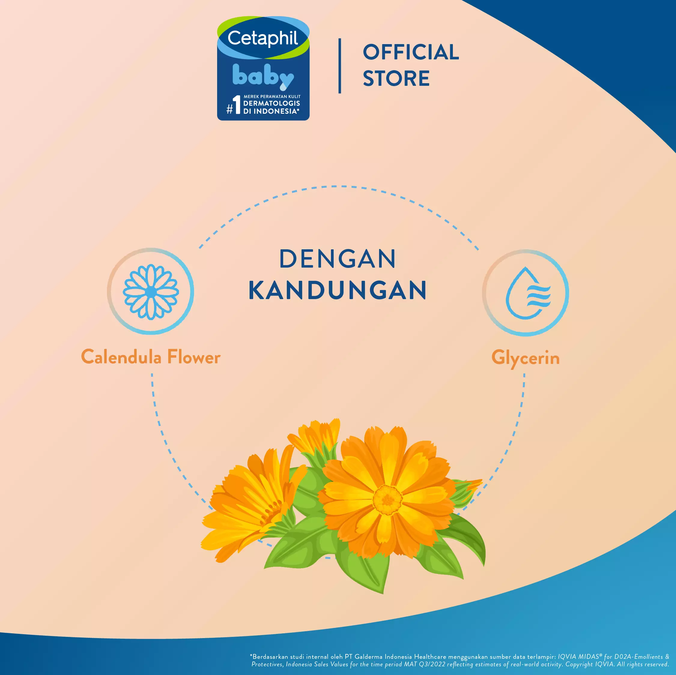 Cetaphil Baby Wash & Shampoo with Organic Calendula 400 ML