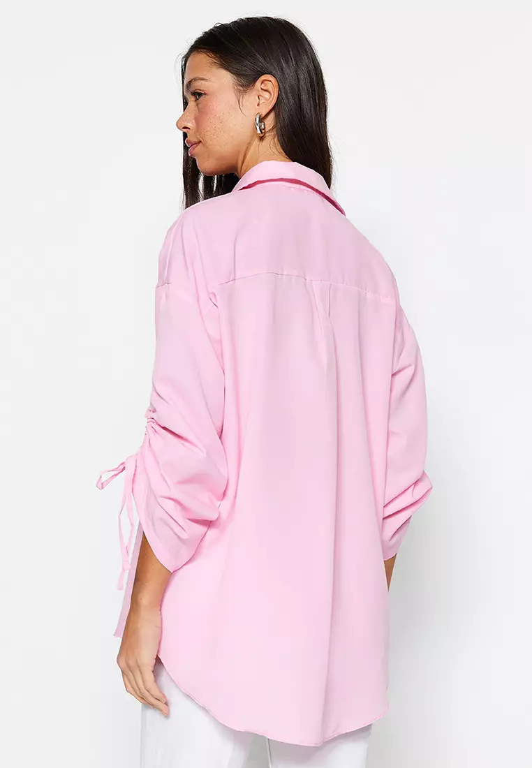 MODEST Gathered Sleeves Shirt