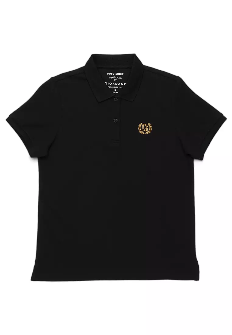 Giordano black 2025 polo shirt